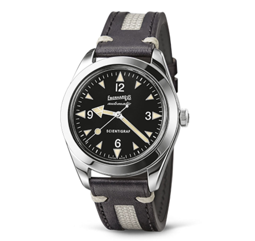 Orologio Eberhard Scentigraf cuoio